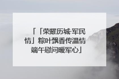 「荣耀历城·军民情」粽叶飘香传温情 端午慰问暖军心