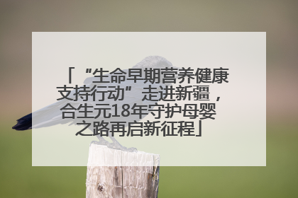 “生命早期营养健康支持行动”走进新疆，合生元18年守护母婴之路再启新征程