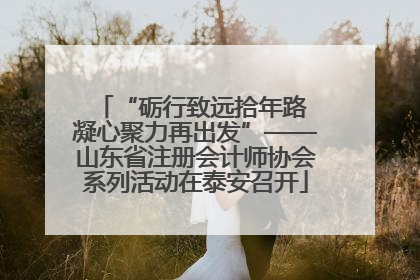 “砺行致远拾年路 凝心聚力再出发”——山东省注册会计师协会系列活动在泰安召开
