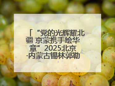 “党的光辉耀北疆 京蒙携手绘华章”2025北京·内蒙古锡林郭勒盟三地成果汇报展系列活动启动
