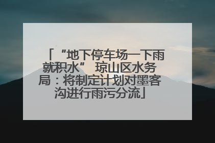 “地下停车场一下雨就积水” 琼山区水务局：将制定计划对墨客沟进行雨污分流