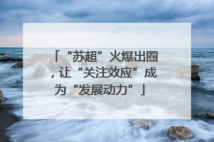 “苏超”火爆出圈，让“关注效应”成为“发展动力”
