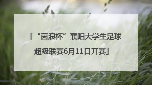 “茵浪杯”襄阳大学生足球超级联赛6月11日开赛