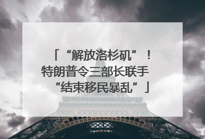 “解放洛杉矶”！特朗普令三部长联手“结束移民暴乱”