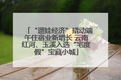“遛娃经济”撬动端午住宿业新增长 云南红河、玉溪入选“宅度假”宝藏小城