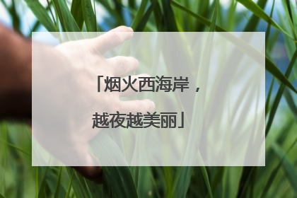 烟火西海岸，越夜越美丽