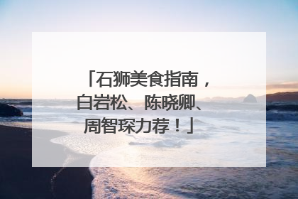 石狮美食指南，白岩松、陈晓卿、周智琛力荐！