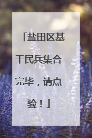 盐田区基干民兵集合完毕，请点验！