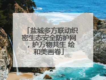 盐城多方联动织密生态安全防护网，护万物共生 绘和美画卷