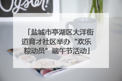 盐城市亭湖区大洋街道育才社区举办“欢乐粽动员”端午节活动
