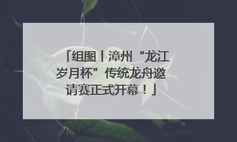 组图丨漳州“龙江岁月杯”传统龙舟邀请赛正式开幕！