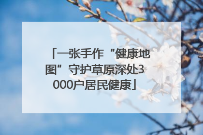 一张手作“健康地图”守护草原深处3000户居民健康