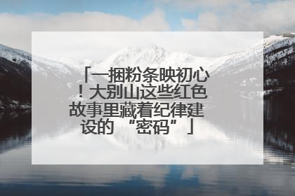 一捆粉条映初心！大别山这些红色故事里藏着纪律建设的 “密码”