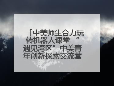 中美师生合力玩转机器人课堂 “遇见湾区”中美青年创新探索交流营在深圳开营