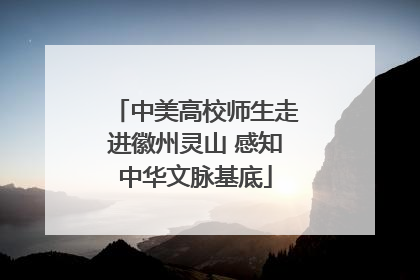 中美高校师生走进徽州灵山 感知中华文脉基底