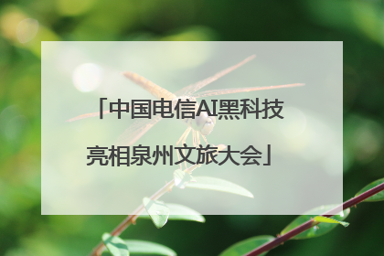 中国电信AI黑科技亮相泉州文旅大会