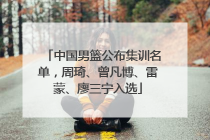 中国男篮公布集训名单，周琦、曾凡博、雷蒙、廖三宁入选