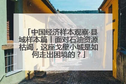 中国经济样本观察·县域样本篇丨面对石油资源枯竭，这座戈壁小城是如何走出困境的？