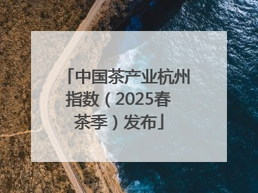 中国茶产业杭州指数（2025春茶季）发布
