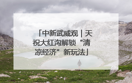 中新武威观｜天祝大红沟解锁“清凉经济”新玩法