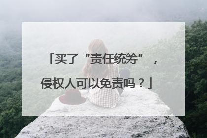 买了“责任统筹”，侵权人可以免责吗？