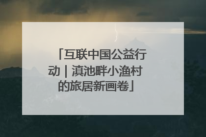 互联中国公益行动｜滇池畔小渔村的旅居新画卷