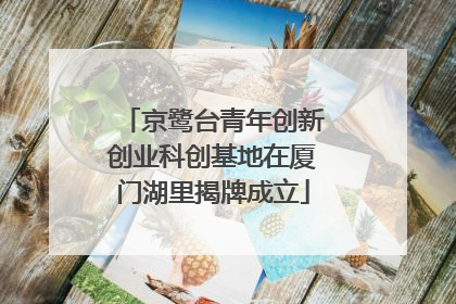 京鹭台青年创新创业科创基地在厦门湖里揭牌成立