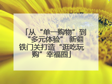 从“单一购物”到“多元体验” 新疆铁门关打造“逛吃玩购”幸福圈