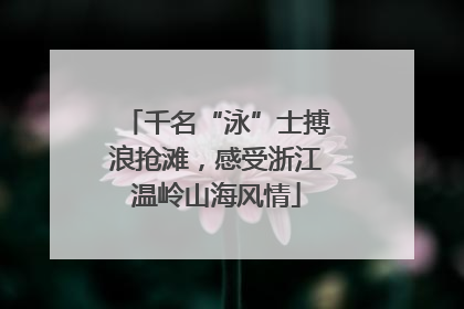 千名“泳”士搏浪抢滩，感受浙江温岭山海风情