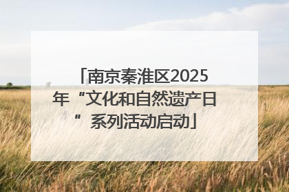 南京秦淮区2025年“文化和自然遗产日”系列活动启动