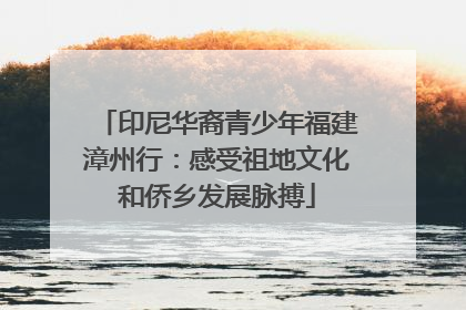 印尼华裔青少年福建漳州行：感受祖地文化和侨乡发展脉搏