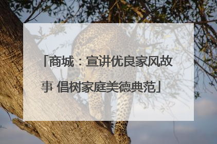 商城：宣讲优良家风故事 倡树家庭美德典范