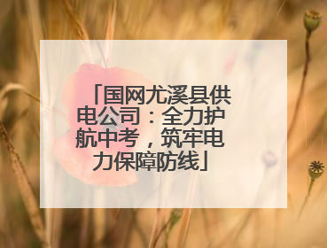 国网尤溪县供电公司：全力护航中考，筑牢电力保障防线