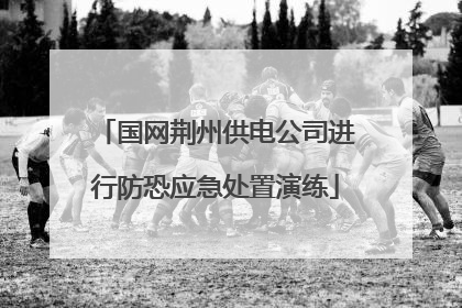 国网荆州供电公司进行防恐应急处置演练
