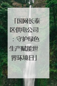 国网长泰区供电公司：守护绿色生产赋能世界环境日