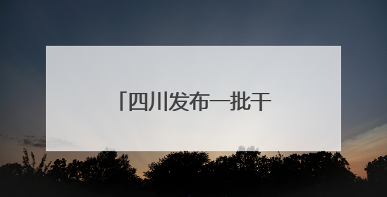 四川发布一批干部任前公示，涉厅级领导职务