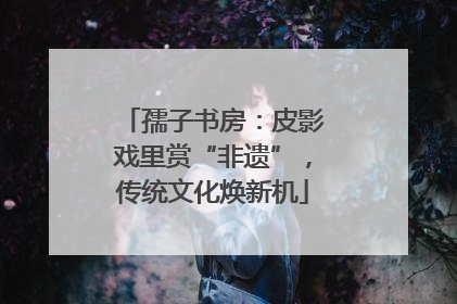 孺子书房：皮影戏里赏“非遗”，传统文化焕新机