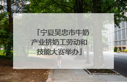 宁夏吴忠市牛奶产业挤奶工劳动和技能大赛举办
