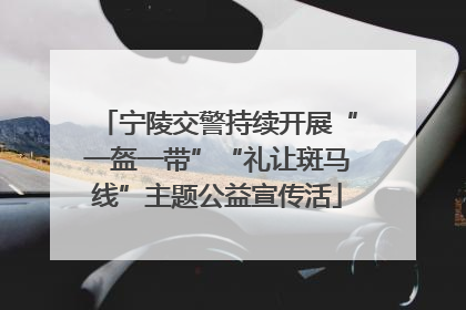 宁陵交警持续开展“一盔一带”“礼让斑马线”主题公益宣传活