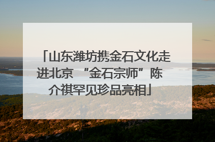山东潍坊携金石文化走进北京 “金石宗师”陈介祺罕见珍品亮相