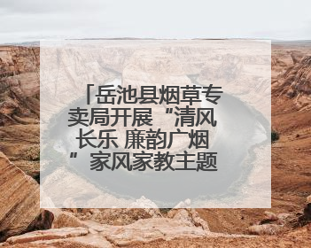 岳池县烟草专卖局开展“清风长乐 廉韵广烟”家风家教主题活动