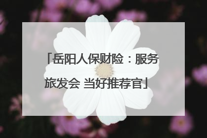 岳阳人保财险：服务旅发会 当好推荐官