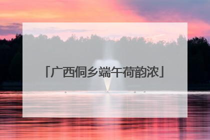 广西侗乡端午荷韵浓