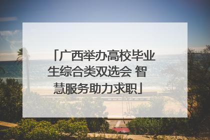 广西举办高校毕业生综合类双选会 智慧服务助力求职