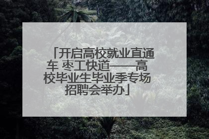 开启高校就业直通车 枣工快道——高校毕业生毕业季专场招聘会举办
