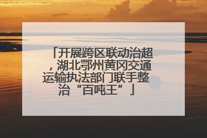 开展跨区联动治超，湖北鄂州黄冈交通运输执法部门联手整治“百吨王”