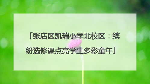 张店区凯瑞小学北校区：缤纷选修课点亮学生多彩童年