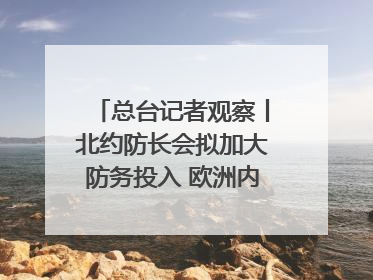 总台记者观察丨北约防长会拟加大防务投入 欧洲内部分歧难掩