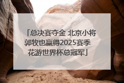 总决赛夺金 北京小将郭牧也赢得2025赛季花游世界杯总冠军