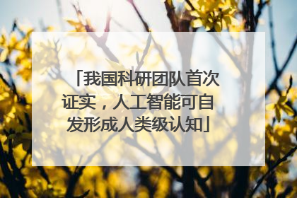我国科研团队首次证实，人工智能可自发形成人类级认知